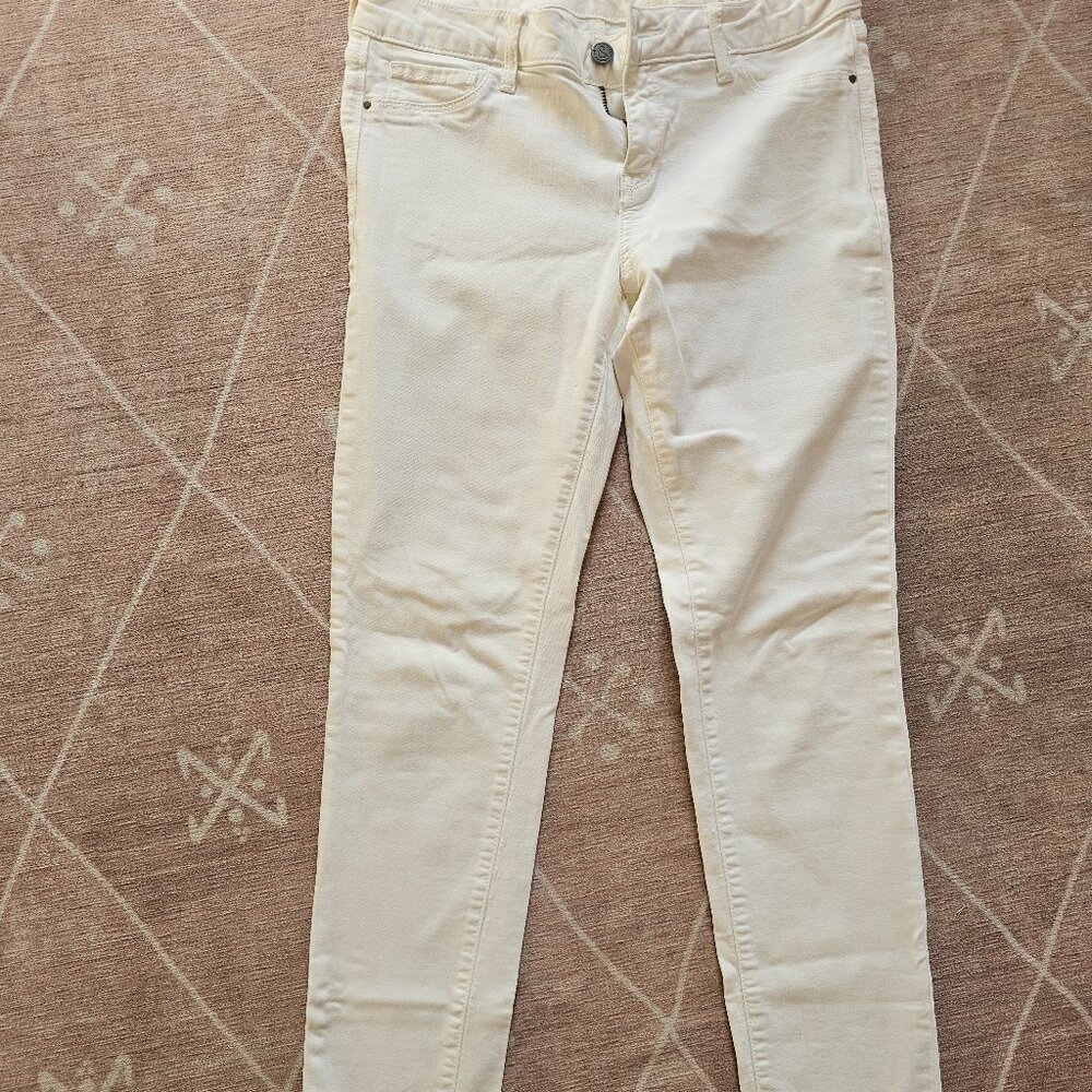 Treasure & Bond white stretch skinny jeans